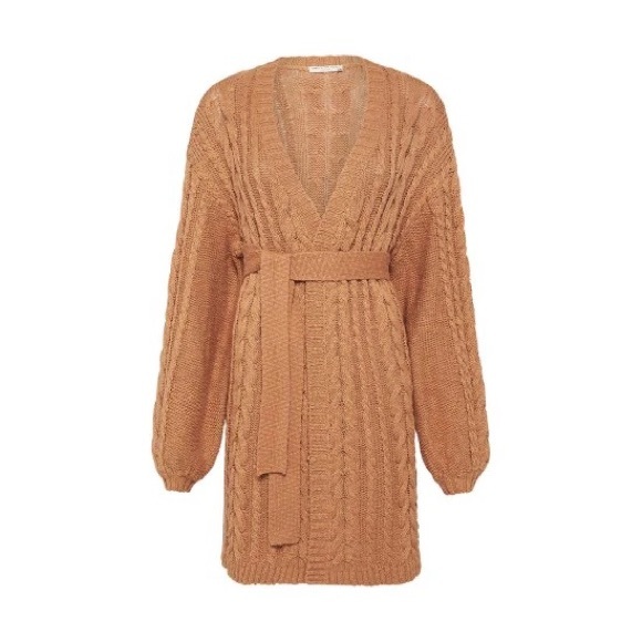 SpellYellowstone Knit Cardigan CaramelM/L